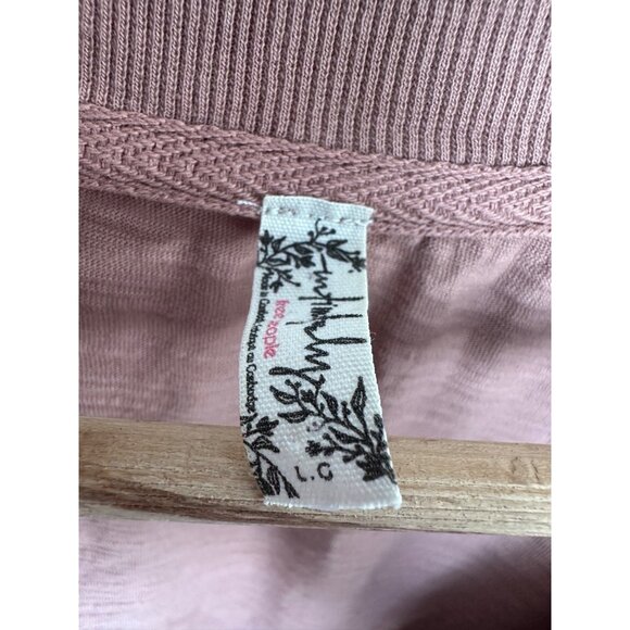 Free People LG Intimately Just Because V-Neck One Piece Jumpsuit Rosewood Pink - Picture 4 of 10